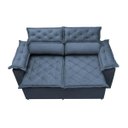 Ver imagem 5 de Sofá Retrátil e Reclinável Cama Inbox Compact 1.50M Tecido Suede Velusoft Azul