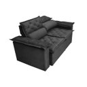 Ver mais imagens de Sofá Retrátil e Reclinável Cama Inbox Compact 1.50M Tecido Suede Velusoft Preto