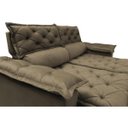 Ver imagem 4 de Sofá Retrátil e Reclinável Cama Inbox Compact 1.50M Tecido Suede Velusoft Castor