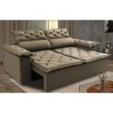 Ver imagem 1 de Sofá Retrátil e Reclinável Cama Inbox Compact 1.50M Tecido Suede Velusoft Castor