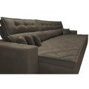 Ver imagem 4 de Sofá Austin 3.22M Retrátil e Reclinável com Molas No Assento e Almofadas. Tecido Suede Café