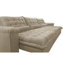 Ver imagem 4 de Sofá Retrátil e Reclinável 3.22M com Molas Ensacadas Cama Inbox Aconchego Tecido Suede Bege