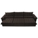 Ver imagem 6 de Sofá Retrátil e Reclinável 3.22M com Molas Ensacadas Cama Inbox Aconchego Tecido Suede Café