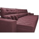 Ver imagem 4 de Sofá Austin 3.22M Retrátil e Reclinável com Molas No Assento e Almofadas. Tecido Suede Vinho