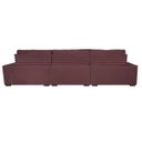 Ver imagem 6 de Sofá Austin 3.22M Retrátil e Reclinável com Molas No Assento e Almofadas. Tecido Suede Vinho