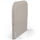 Ver imagem 6 de Cabeceira Cama Box Queen Estofada Orgânica 160cm Alice W01 Linho Bege - Lyam Decor