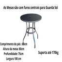 Ver imagem 2 de Mesa para Jardim com Tampo Ripado em Alumínio