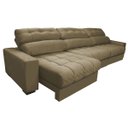 Ver imagem 7 de Sofá Retrátil e Reclinável com Molas Ensacadas Cama Inbox Master 3.22M Tecido Suede Bege