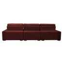 Ver imagem 6 de Sofá Retrátil e Reclinável com Molas Ensacadas Cama Inbox Master 3.22M Tecido Suede Vermelho