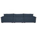 Ver imagem 6 de Sofá Retrátil e Reclinável 3.22M com Molas Ensacadas Cama Inbox Aconchego Tecido Suede Azul