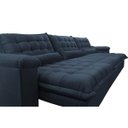 Ver imagem 4 de Sofá Retrátil e Reclinável 3.22M com Molas Ensacadas Cama Inbox Aconchego Tecido Suede Azul
