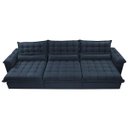Ver imagem 5 de Sofá Retrátil e Reclinável 3.22M com Molas Ensacadas Cama Inbox Aconchego Tecido Suede Azul