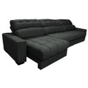 Ver imagem 7 de Sofá Retrátil e Reclinável com Molas Ensacadas Cama Inbox Master 3.22M Tecido Suede Cinza