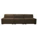 Ver imagem 6 de Sofá Retrátil e Reclinável com Molas Ensacadas Cama Inbox Master 3.22M Tecido Suede Castor
