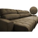 Ver imagem 4 de Sofá Retrátil e Reclinável com Molas Ensacadas Cama Inbox Master 3.22M Tecido Suede Castor