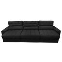 Ver imagem 5 de Sofá Retrátil e Reclinável com Molas Ensacadas Cama Inbox Master 3.22M Tecido Suede Preto