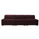 Ver imagem 6 de Sofá Retrátil e Reclinável com Molas Ensacadas Cama Inbox Master 3.22M Tecido Suede Vinho