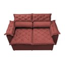 Ver imagem 5 de Sofá 3 Lugares Retrátil e Reclinável Cama Inbox Compact 1.80M Velusoft Vermelho