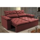 Ver imagem 1 de Sofá 3 Lugares Retrátil e Reclinável Cama Inbox Compact 1.80M Velusoft Vermelho