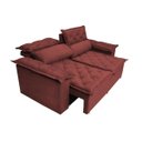 Ver imagem 7 de Sofá 3 Lugares Retrátil e Reclinável Cama Inbox Compact 1.80M Velusoft Vermelho