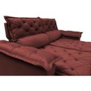 Ver imagem 4 de Sofá 3 Lugares Retrátil e Reclinável Cama Inbox Compact 1.80M Velusoft Vermelho