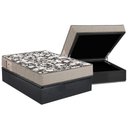 Ver imagem 1 de Conjunto Box Baú Casal: Colchão Espuma Ortobom D26 Physical Ultra Resistente + Base Crc Suede Gray