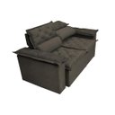 Ver mais imagens de Sofá 3 Lugares Retrátil e Reclinável Cama Inbox Compact 1.80M Velusoft Café