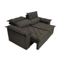 Ver imagem 7 de Sofá 3 Lugares Retrátil e Reclinável Cama Inbox Compact 1.80M Velusoft Café