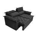 Ver imagem 7 de Sofá 3 Lugares Retrátil e Reclinável Cama Inbox Compact 1.80M Velusoft Preto