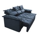 Ver imagem 7 de Sofá 3 Lugares Retrátil e Reclinável Cama Inbox Compact 2.00M Velusoft Azul
