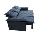 Ver mais imagens de Sofá 3 Lugares Retrátil e Reclinável Cama Inbox Compact 2.00M Velusoft Azul