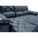 Ver imagem 4 de Sofá 3 Lugares Retrátil e Reclinável Cama Inbox Compact 2.00M Velusoft Azul