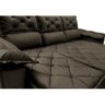 Sofá 3 Lugares Retrátil e Reclinável Cama Inbox Compact 2.00M Velusoft Café - 4