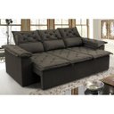 Ver imagem 1 de Sofá 3 Lugares Retrátil e Reclinável Cama Inbox Compact 2.00M Velusoft Café