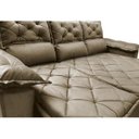 Ver imagem 4 de Sofá 3 Lugares Retrátil e Reclinável Cama Inbox Compact 2.00M Velusoft Castor