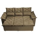 Ver imagem 5 de Sofá 3 Lugares Retrátil e Reclinável Cama Inbox Compact 2.00M Velusoft Castor