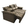 Sofá 3 Lugares Retrátil e Reclinável Cama Inbox Compact 2.00M Velusoft Castor - 7