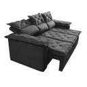 Ver imagem 7 de Sofá 3 Lugares Retrátil e Reclinável Cama Inbox Compact 2.00M Velusoft Cinza