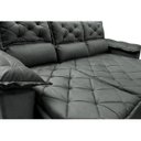 Ver imagem 4 de Sofá 3 Lugares Retrátil e Reclinável Cama Inbox Compact 2.00M Velusoft Cinza