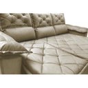 Ver imagem 4 de Sofá 3 Lugares Retrátil e Reclinável Cama Inbox Compact 2.00M Velusoft Bege