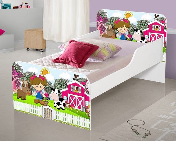 Cama infantil Meninas- fazendinha - 2