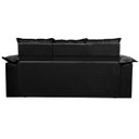Ver imagem 6 de Sofá 3 Lugares Retrátil e Reclinável Cama Inbox Compact 2.00M Velusoft Preto