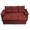 Ver imagem 5 de Conjunto de Sofá 3 e 2 Lugares Retrátil e Reclinável Cama Inbox Compact 2.00x1.50M Velusoft