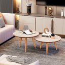 Ver imagem 2 de Kit Mesa Centro Off White/freijo