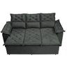 Conjunto de Sofá 3 e 2 Lugares Retrátil e Reclinável Cama Inbox Compact 2.00x1.50M Velusoft - 5