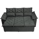 Ver imagem 5 de Conjunto de Sofá 3 e 2 Lugares Retrátil e Reclinável Cama Inbox Compact 2.00x1.50M Velusoft
