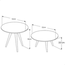 Ver imagem 3 de Kit Mesa Centro/lateral Off White