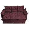 Conjunto de Sofá 3 e 2 Lugares Retrátil e Reclinável Cama Inbox Compact 2.00x1.50M Velusoft - 5
