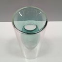Ver imagem 6 de Vaso Decorativo de Borossilicato Verde 20x8x8cm Enfeite Sala Mesa Estante Flores