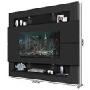Ver imagem 4 de Painel Home com LED Suspenso Grande Luapa Milão Preto